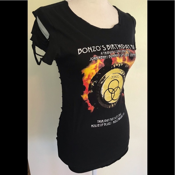 BONZO Tribute to Led Zeppelin Rock Concert Top - Picture 2 of 6